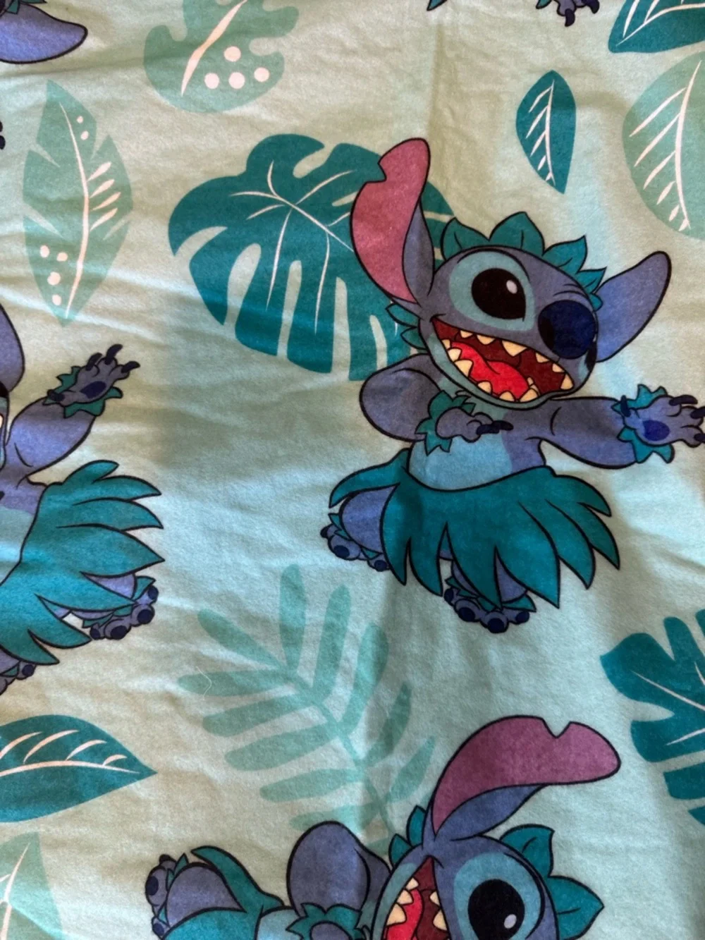 Disney Stitch Plush Head Crossbody Bag & wallet and Picnic Outdoor Blanket Set